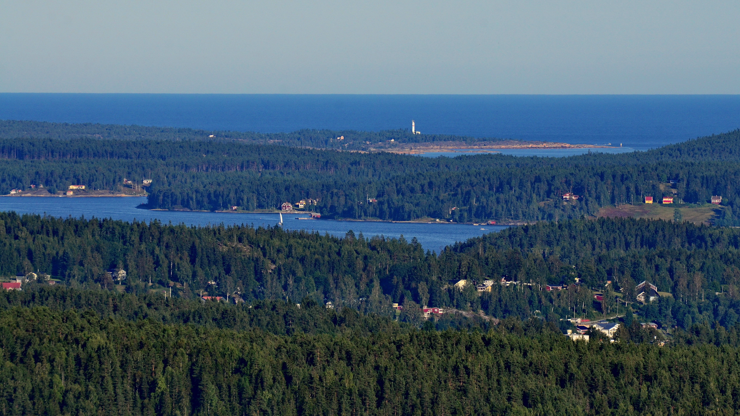 Vy från Åsberget i Örnsköldsvik.