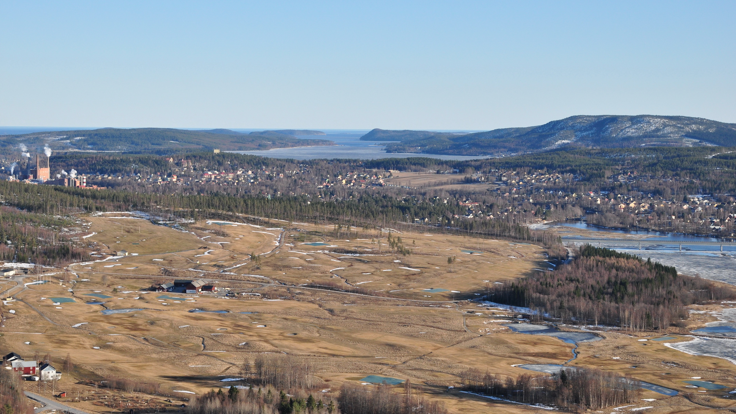 Vy från Åsberget i Örnsköldsvik.